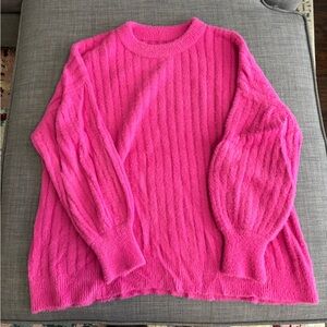 Aerie Buttercream Oversized Crew